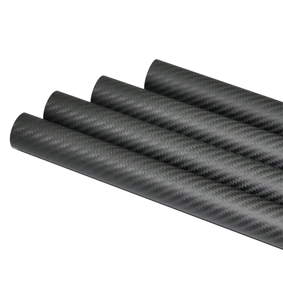 High-strength Lightweight 10/20/30mm3k Carbon Fiber Tubes For Building Support, Agricultural Planting And Sports Equipment factory