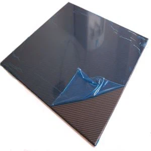 Folha de fibra de carbono 500 x 500 mm superfície mate
