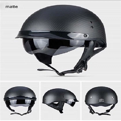 Capacete de motocicleta de fibra de carbono